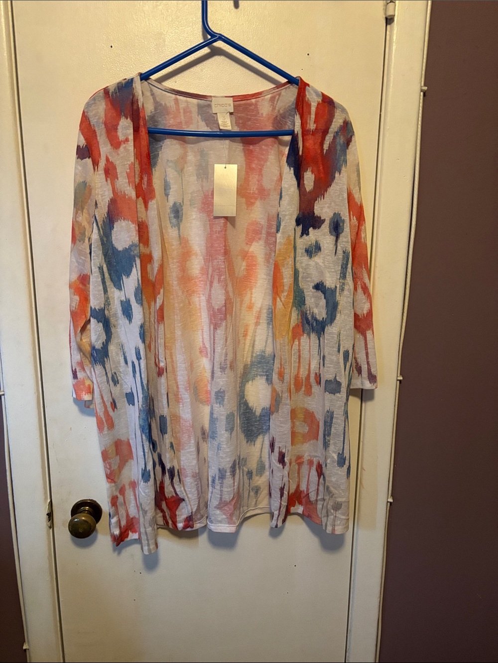 Chico's rainbow cardigan